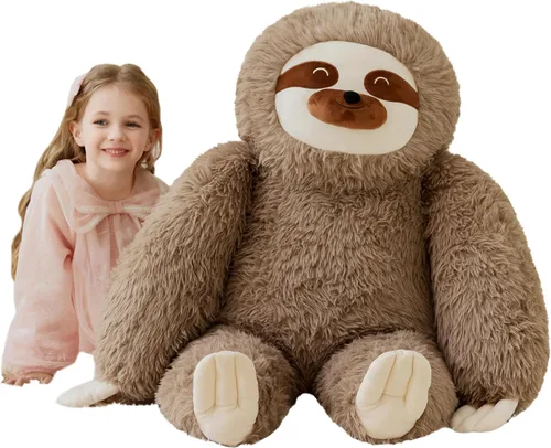 Miniatura 11 de IKASA Juguete de Peluche de Gato Gigante, Gatito Grande Lindo de 30", Juguetes Suaves Jumbo Enormes, Peluche Esponjoso Gordito de Gran