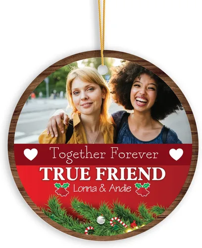 Miniatura 10 de Adorno de bebé de primera Navidad con foto personalizada, adorno de árbol de Navidad con foto personalizada, adorno de recuerdo de bebé, regalo