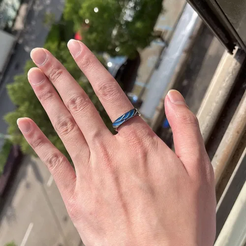 Miniatura 4 de ZHUOXING Anime Ring - Tanjirou Cosplay Anime Adjustable Open Rings manga Jewelry For Women Girl