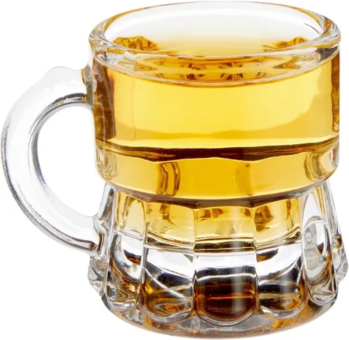 Miniatura 6 de Okuna Outpost Mini vasos de chupito con asas, juego de chupitos transparentes reutilizables, para servir mini chupitos con agarre seguro, recuerdos