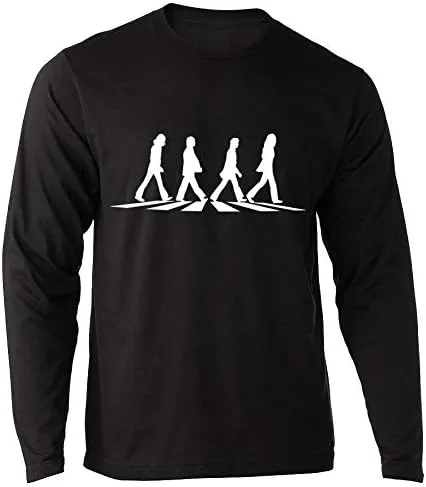 Miniatura 2 de The Beatles Camisa de manga larga Abbey Road Camiseta negra de cruce peatonal mercancía Memorabilia álbum de vinilo Record icónico de manga larga