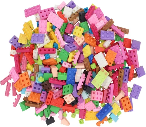 330 piezas lindo 3D bloque de construcción borrador trapezoidal cuadrado rompecabezas borrador clase premio regalo de fiesta infantil