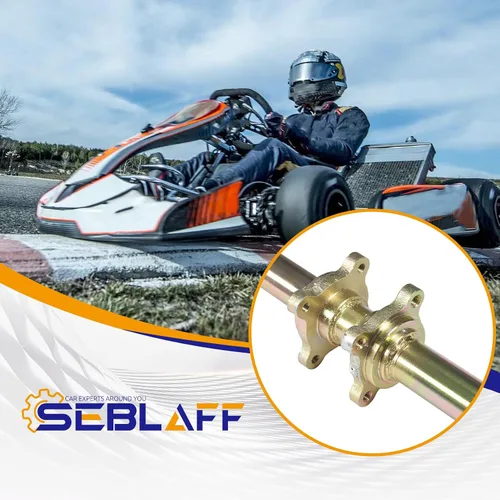 Miniatura 4 de Kit de eje trasero vivo de 44 pulgadas/1120 mm para Go Kart de cuadra con piñón, freno, rueda y cubo de reemplazo para ATV, cuadra y Go Karts