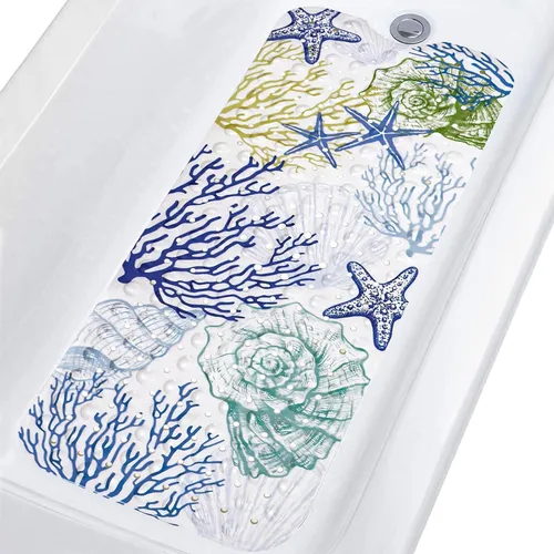 Miniatura 10 de Topotdor Alfombra de Baño para Bebé para Bañera para Niños, 40 X 16 Pulgadas Extra Larga Alfombra de Bañera para Niños Pequeños Antideslizante