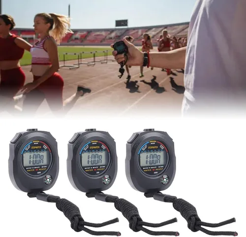 Miniatura 7 de GOTOTOP Cronómetro deportivo de 3 piezas, cronómetro deportivo de 40 mAh, para carreras de cronometraje, natación, juegos de baloncesto
