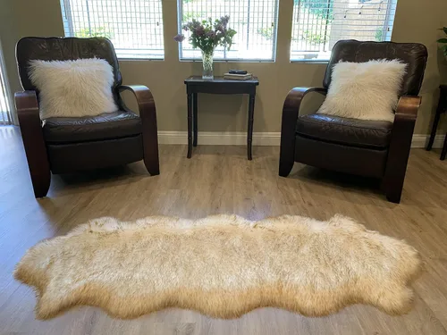 Miniatura 8 de LAMBZY Alfombra de pelo de oveja sintética, hipoalergénica, súper suave, sedosa para sala de estar, habitación de los niños, sofá