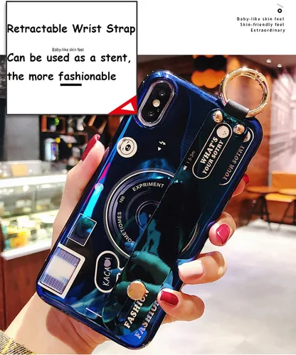 Miniatura 4 de Bonita funda cruzada compatible con Samsung Galaxy A32 5G, con correa para la muñeca, cordón para atril y funda para cámara 3D, de silicona suave, a