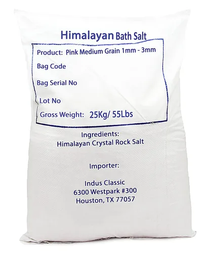 Sal marina de baño y spa rosa del Himalaya pura y natural, 55 libras, grano grueso medio, 1 ~ 0.118 in