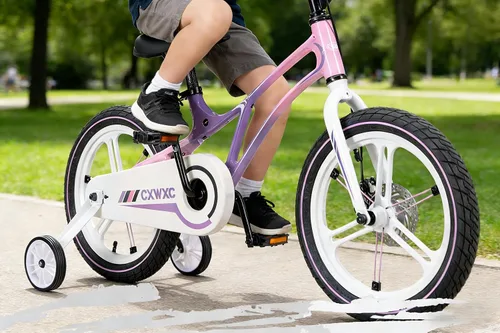 Miniatura 3 de CXWXC Bicicleta para niños de 14, 16, 18 pulgadas, bicicleta para niños y niñas de 3 a 9 años, bicicletas ligeras de una sola velocidad con rueda