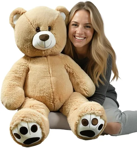 Miniatura 2 de Anico - Peluche beige de 10" con ojos bordados Suave animal de peluche, perfecto como peluche para bebés, niños pequeños y niños Peluche