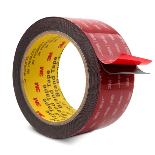 Miniatura 26 de 3M Cinta de doble cara resistente de 1 pulgada x 15.4 pies, cinta de montaje negra 5925 cinta de espuma adhesiva fuerte impermeable para decoración