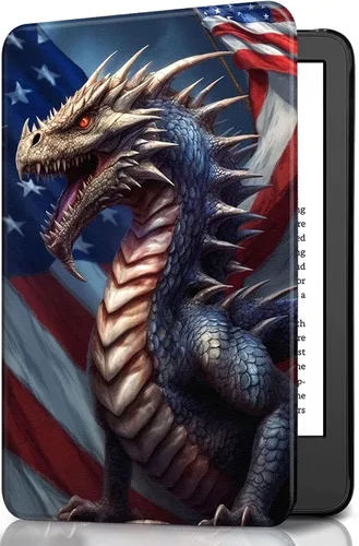 Miniatura 75 de Funda para Kindle básico de 6 pulgadas (11.ª generación), múltiples ángulos, piel sintética, delgada, con función de encendido y apagado automático