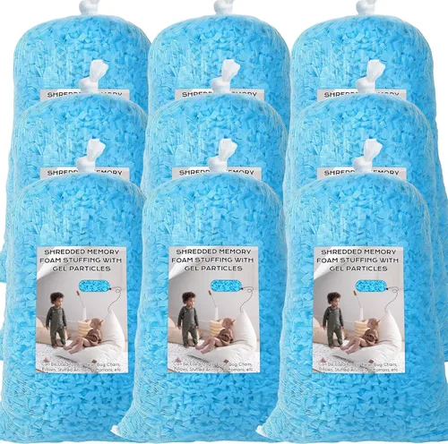 Miniatura 11 de Relleno de Puf, Relleno de Espuma Viscoelástica Triturada de 30 Libras, Relleno de Silla de Puf, Inserto de Recarga para Puf, Relleno para Saco