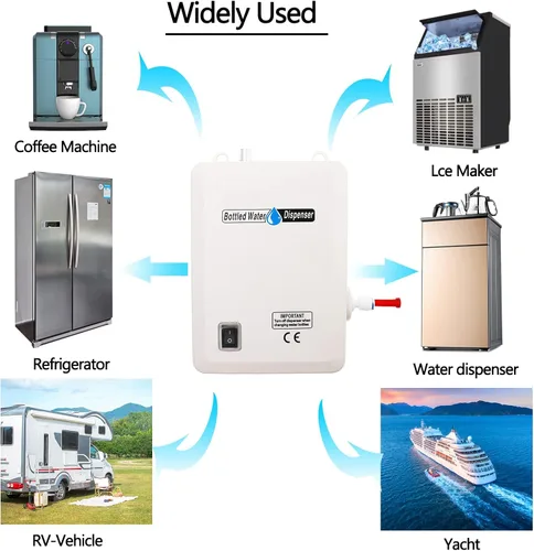 Miniatura 4 de Sistema de bomba de agua potable ajustable embotellada, potencia de un solo tubo, 25 W, dispensador de agua embotellada, bomba de agua eléctrica