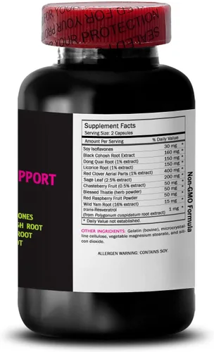 Miniatura 4 de Suplementos de menopausia para mujeres: alivio de la menopausia para sofocos, complejo de apoyo de la menopausia, fruta de castaño, sudores