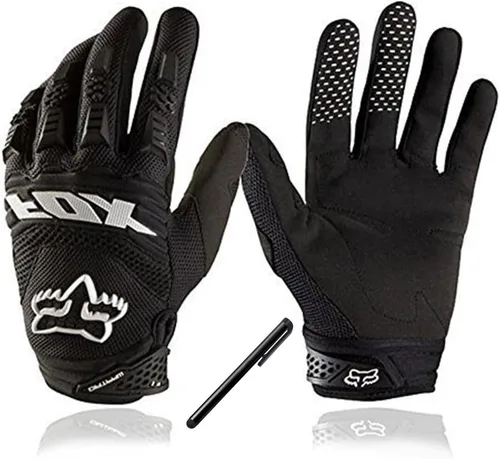 Moto Guantes de dedo completo Ciclismo Guantes, Bono lápiz capacitivo VAOO Luz Almohadilla de silicona obtener Guantes de equitación Guantes de moto