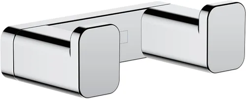 Miniatura 5 de hansgrohe AddStoris 41755340 - Accesorios de doble gancho en cromo negro cepillado de 1 pulgada Cromo cepillado negro