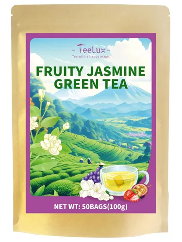 Miniatura 39 de TeeLux Bolsas de té verde menta, té verde con menta, menta verde y citronela, con cafeína, 100% real y natural, 100