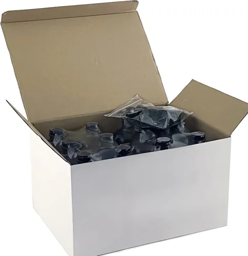 Miniatura 4 de Vivaplex, 12, azul cobalto, botellas de vidrio de 16 onzas, con tapas