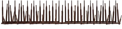 Miniatura 3 de Púas de plástico para pájaros de 7 pulgadas de ancho, color marrón, caja de 10 pies