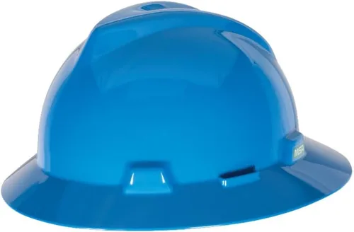 Miniatura 32 de MSA V-Gard Casco de Ala Completa con Suspensión - Carcasa de Polietileno, Protección Superior contra Impactos y Correas de Corona Autoajustables