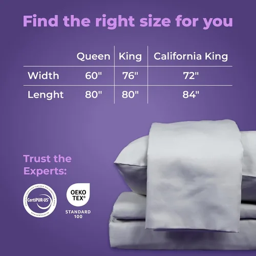 Miniatura 5 de Pillow Fight - Enfriamiento, con infusión de aloe vera, sábanas bajeras de lino de 1000 hilos, sábana bajera tamaño King, juegos de sábanas y fundas