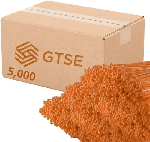 Miniatura 86 de GTSE - Paquete de 100 bridas con cremallera de 20.3 cm, color plateado/gris, 8.06 kg de resistencia, bridas de nailon grises resistentes a los rayos