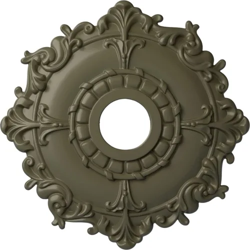 Miniatura 64 de Ekena Millwork CM18RL medallón de techo Riley de 18 in (diam. ext.) x 3 1/2 in (diam. int.) x 1 1/2 in, CM18RL Primed