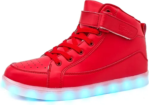 IGxx Zapatos con luz LED para niños, tenis de alta calidad, zapatos con luces para niños, carga USB, entrenadores luminosos intermitentes para