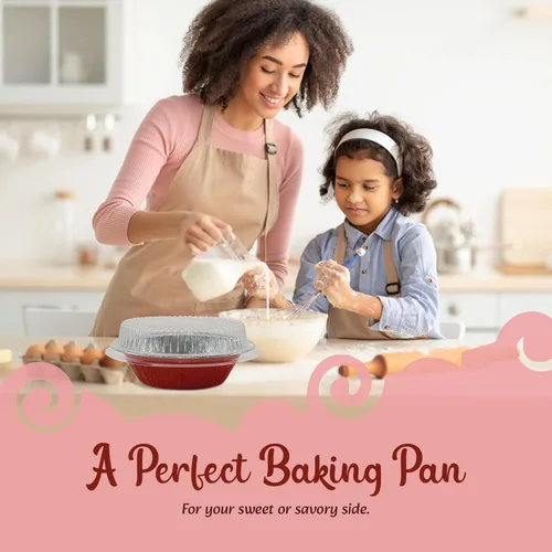 Miniatura 3 de KitchenDance - Mini moldes para tartas con tapas, sartenes prémium de 5 pulgadas para hornear pasteles, tartas, pasteleros y pasteles, esenciales