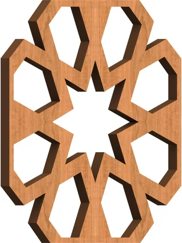 Miniatura 36 de Jackson Decorative Fretwork Wood Wall Panels, Large, 23 3/8" W x 23 3/8" H x 1/4" T, Cherry
