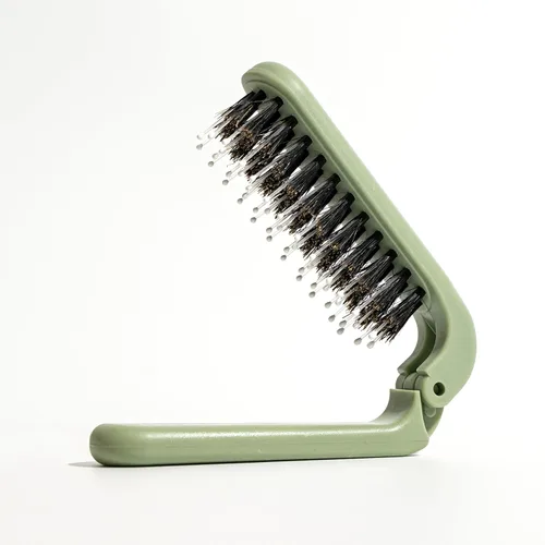 Miniatura 17 de Uffy MiniPop - Cepillo de viaje para el cabello, mini cerdas de jabalí plegables para mujeres, hombres y niños, peine compacto apto para niños