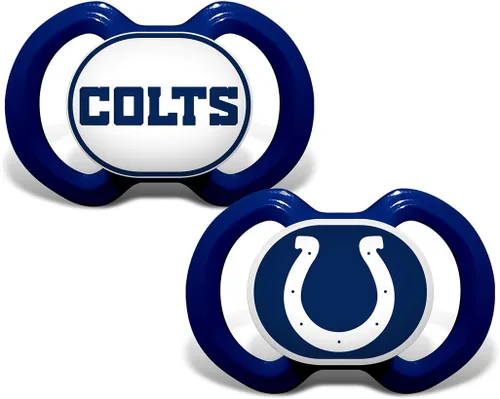 Baby Fanatic NFL - Chupetes unisex para bebé, 2 unidades 3-Varios colores