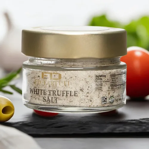 Miniatura 2 de FD TARTUFI - Sal de trufa blanca 120 g (4.23 oz), sal marina natural gruesa y fina sin OMG Hecho en Italia kosher trufas