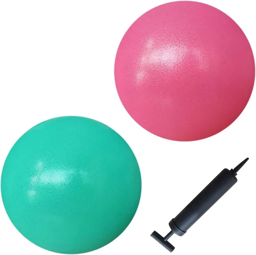 Miniatura 3 de AppleRound Exercise Ball with Pump, 9-Inch Small for Pilates, Yoga, Core Stability - Choose: [Pack of 1 Ball + 1 Pump] or [Pack of 2 Balls + 1 Pump]