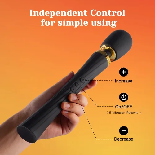 Miniatura 6 de Vibrador Tracy's Dog – Varita Inalámbrica de Alta Potencia para Mujeres, Juguetes Sexuales para Adultos Silenciosos y Resistente al Agua