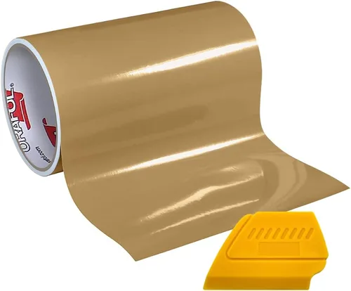 Miniatura 11 de Calcomanías de vinilo brillante Oracal 651 de 12 pulgadas x 5 pies con base de disolvente de color a elegir Amarillo dorado