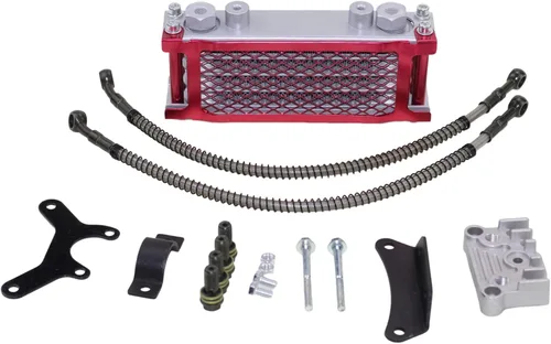 Miniatura 7 de Trkimal Kits de refrigeración de aceite de motor, radiador para Pit Dirt Bike ATV Motocicleta Quad Moto 125CC 140CC Tao Tao Bosuer KAYO Apollo Gold