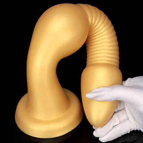 Miniatura 4 de Cuentas anales superlargas, rosca de tornillo de silicona líquida, tapón a tope con ventosa fuerte, tapón anal largo para masaje de próstata