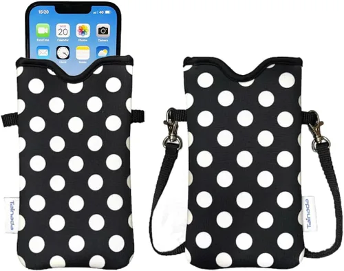 Miniatura 36 de Tainada Funda Estuche Bolsa de Neopreno para Teléfono para Hombres y Mujeres con Correa Cruzada/Cordón para el Cuello para iPhone 17/16/15 Pro Max