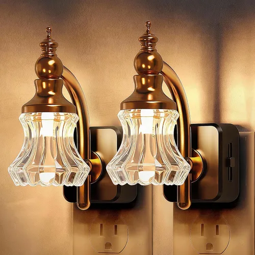 Miniatura 29 de L LOHAS LED - Luces nocturnas enchufables en la pared, temperatura de color ajustable 3000K/4000K/5000K, luz nocturna de burbujas con sensor