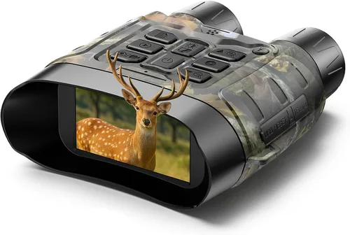 Miniatura 8 de Gafas de visión nocturna, prismáticos de visión nocturna 4K, prismáticos infrarrojos de 112 MP, zoom digital 12X batería recargable de 5000 mAh