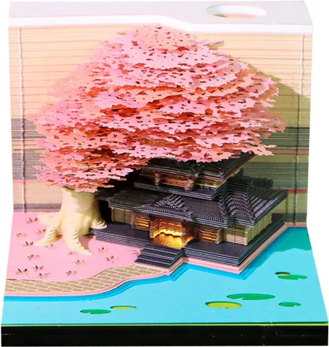 Miniatura 11 de Bloc de notas 3D, 217 hojas de papel creativo tallado panda arte 3D Notas adhesivas DIY Notes, decoración de escritorio, regalo