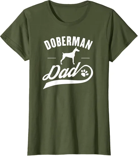 Miniatura 72 de Doberman Dad - Camiseta para amante del dueño del perro, Negro, S