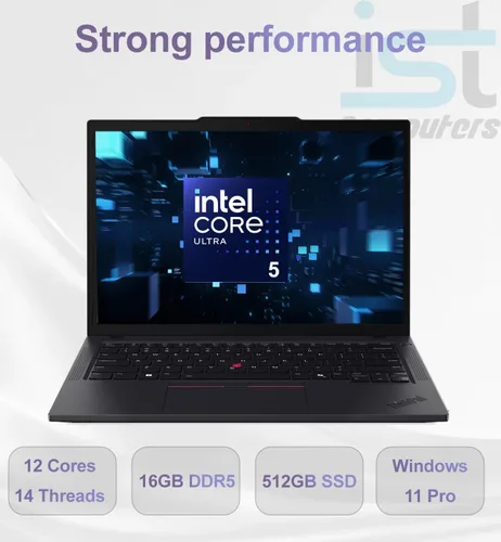 Miniatura 3 de Lenovo ThinkPad T14 Gen 6 Laptop de PC de IA para negocios (14" FHD+ pantalla táctil, Intel 12-Core Ultra 5 225U (> Ultra 7 155U), 16GB DDR5, 512GB