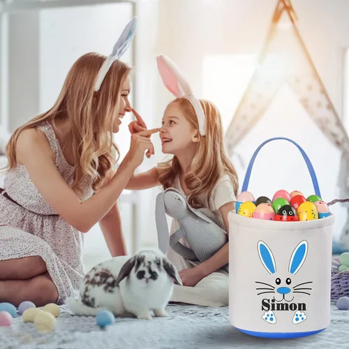 Miniatura 5 de Regalos de Pascua personalizados para niños, cestas de Pascua personalizadas de Jocidea para niños, canasta de Pascua juguetes para niñas, juguetes