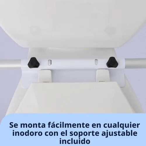 Miniatura 6 de Barra de seguridad para inodoro Medline para personas mayores con fácil instalación, marco de seguridad para inodoro de altura ajustable, pasamanos