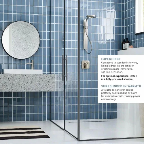 Miniatura 6 de Moen N214R0CH - Regadera de ducha de hidromasaje, cromado/blanco