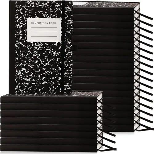Laumoi Paquete de 28 Cuadernos Diarios con Forro de Cuero PU A5 de Tapa Dura al Por Mayor con Rayas Universitarias de 5.5 x 8.2 Pulgadas con Soporte