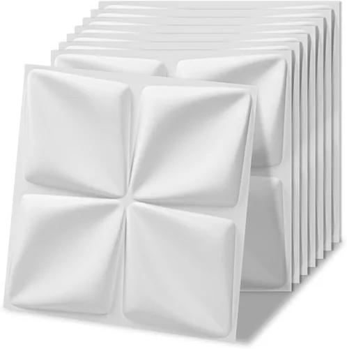 Miniatura 18 de Art3d Paneles de pared 3D de PVC blanco - 32 pies cuadrados de elegante decoración de pared para espacios domésticos y comerciales